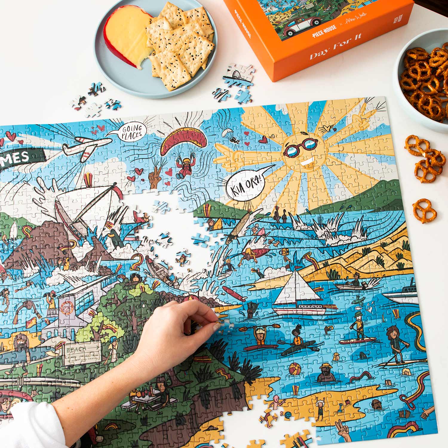 How long does a 1,000 piece puzzle take to complete?