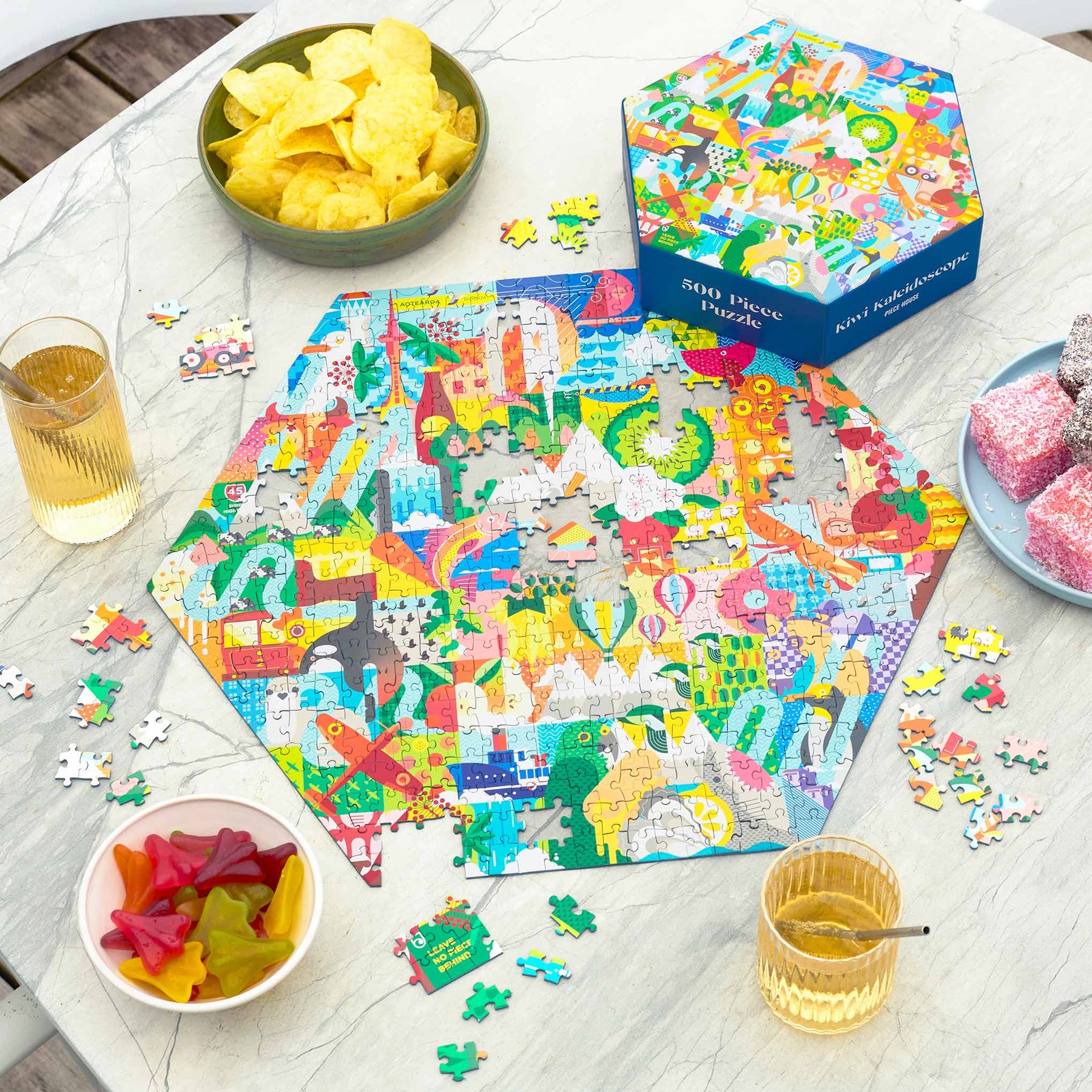 Kiwi Kaleidoscope - 500 Piece Puzzle